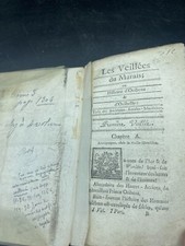 Rétif de la Bretonne: Les veillés du Marais T1, EO, rare 1785 Waterford