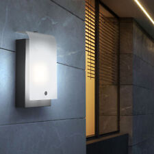 Lampe Extérieure Murale de Jardin Argent Luminaire Façade Verre Galvanisé LED