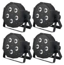 4pcs Set RGB 5x LED PAR Spot Projecteur Eclairage Scene Lumiere Controle DMX