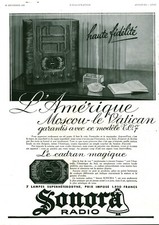 Publicité ancienne radio