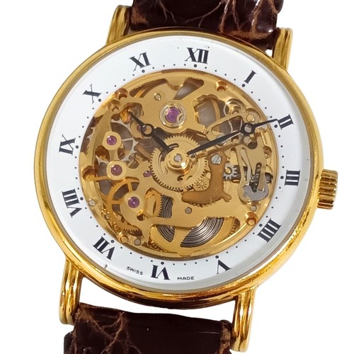 Montre mécanique squelette