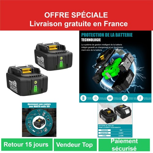 Batterie ion 18v 5ah - 18v, 5,5ah
