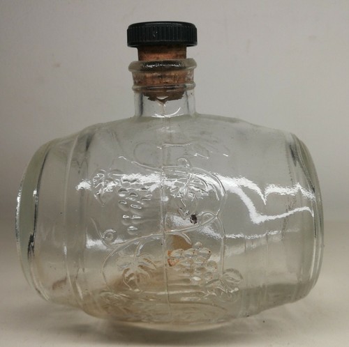 Rare bouteille verre tonneau - verre,
