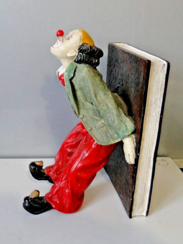 Figurine clown serre livre - serre, en