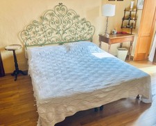 ANCIEN Couvre lit coton crochet Cotton bedspread Häkeldecke Coperta uncinetto