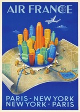 AIR FRANCE PARIS NEW YORK 1950