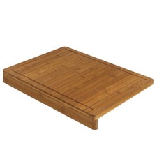 Grande planche à découper en bambou avec rebord