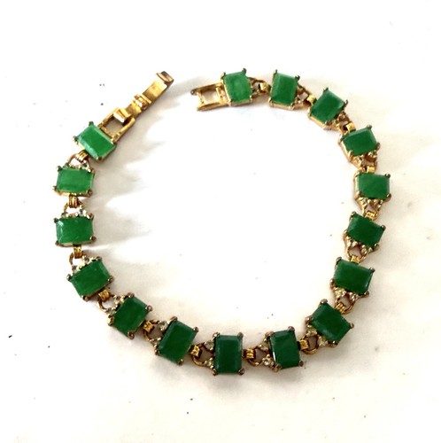 Bracelet tennis plaque - bracelet, or