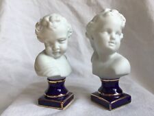 PAIRE BUSTE BISCUIT LIMOGES