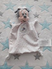 Doudou plat Minnie blanc rose