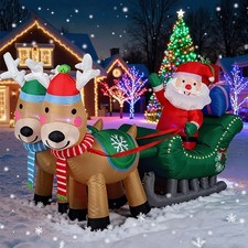 Père Noël géant gonflable