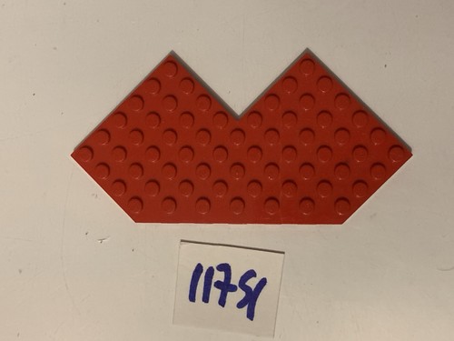 Plaque rouge lego espace - rouge,