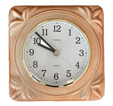 Vintage Kienzle Küchenuhr Horloge Murale Céramique, Batteries Orange 22 X 22 CM