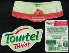 Lot 3 Etiquettes Bière Beer Labels Tourtel Twist au jus de Fraise & notes de Rhu