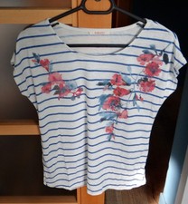 Tee-shirt blanc à rayures