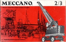 Meccano. Manuel ancien export