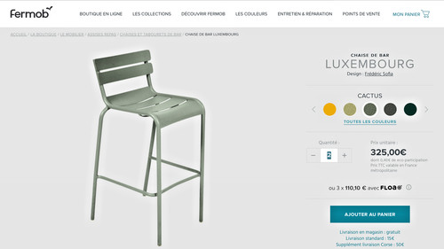 Fermob chaises de bar - de,