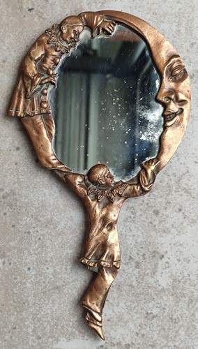 Ancien miroir face - face, à