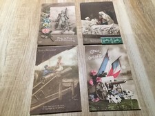 LOT DE 4 CARTES POSTALES