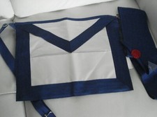 Franc - Maçonnerie - Tablier hauts grades REAA - 12e + Cordon du grade