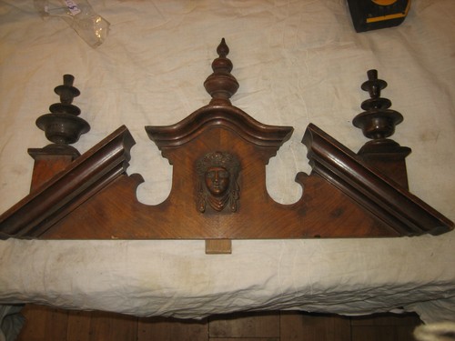 Antique wall clock two - wall,
