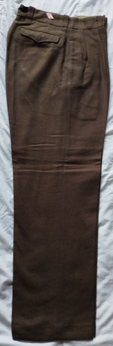 Pantalon laine kaki uniforme