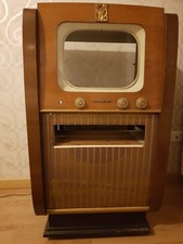 meuble tv vintage la voix de son maître des année 1960 parfait pour la décoratio
