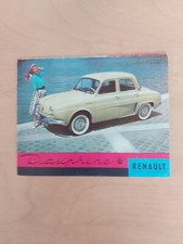 prospectus publicitaire catalogue publicité RENAULT DAUPHINE Norev Solido