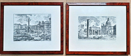 Paire gravures decoratives de - gravures,