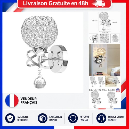 Applique murale led cristal - murale,