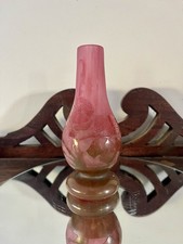 Vase Le Verre Français Décor Rose, Art Déco 