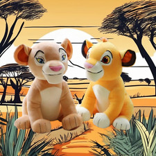 Peluche Roi Lion Simba / Nala 26cm