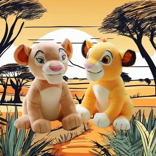 Peluche roi lion simba nala - simba, /