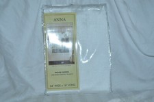 Anna Lined Straight Valance One White 54IN. W x 16IN. L. NIP