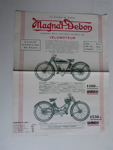 Prospectus affichette moto - ,