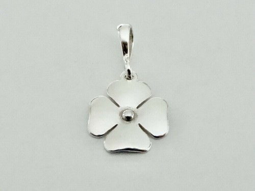 Pendentif trèfle argent - en,