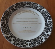 RARE - MENU SUR ASSIETTE -