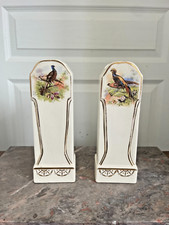 Ancien Paire Vase Céramique