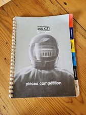 CATALOGUE PIÈCES COMPÉTITION PEUGEOT 205 GTI