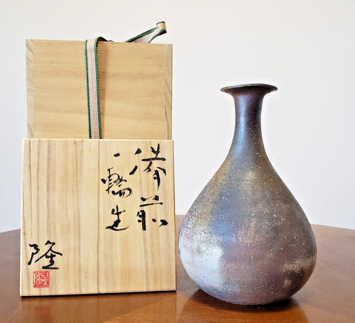 Vase poterie japonais bizen - poterie,