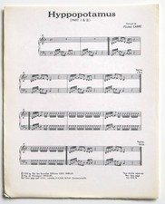 Partition vintage sheet music