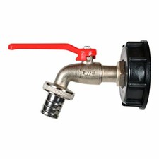 Robinet 11299 3/4" Mat Chromé Robinet Vidange Bouchon IBC Réservoir IBC + Joint