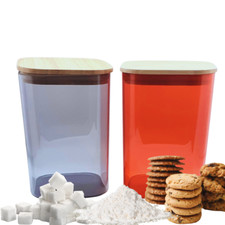 Lot de 2 bocaux hermétiques