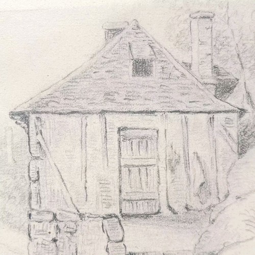 Dessin ancien original - ancien, 19e