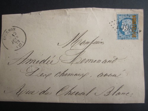 Lettre 1398 epernon 27 - epernon,