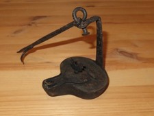 Lampe à Huile ancienne Fer forgé Coq