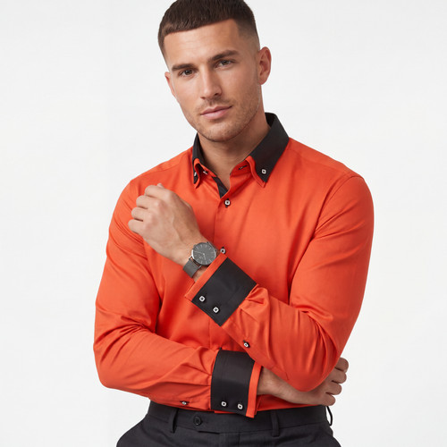 Chemise double col italien - chemise,