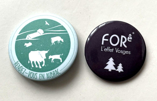 Lot broches badges - 2, nature