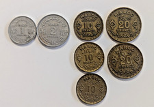 Lot 7 pièces Maroc Mohammed V