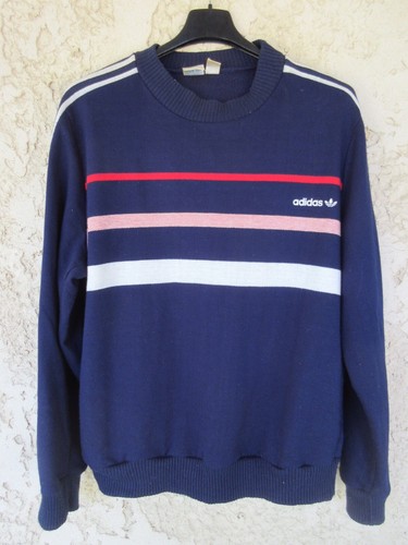 Sweat adidas vintage bleu - sweat,